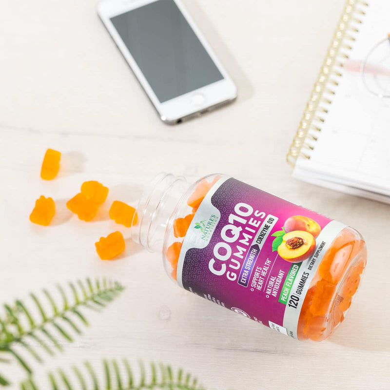 [Australia] - CoQ10 100mg Gummies - Coenzyme Q10 Supplement, CoQ10 Gummies Antioxidant for Heart Health Support & Energy Production, High Absorption Coenzyme Q10 Gummy Supplements - 120 Count Coenzyme Q10 Vitamins 120 Count (Pack of 1) 