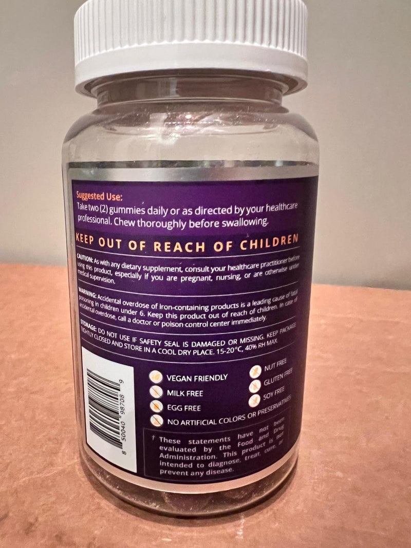 BeLive Iron and Turmeric for Blood Oxygen, Energy, Immune Support, Healthy Skin, and Mobility Support