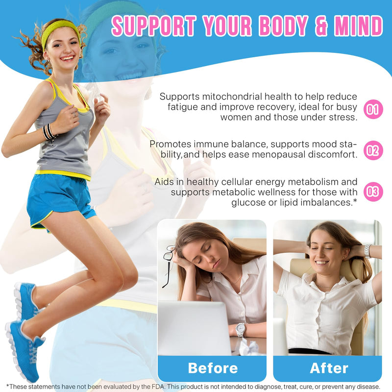 NAD+ Supplement for Women 1000mg, Ultra High Absorption, Liquid NAD+ Supplement for Delayed Skin Aging, Energy and Focus
