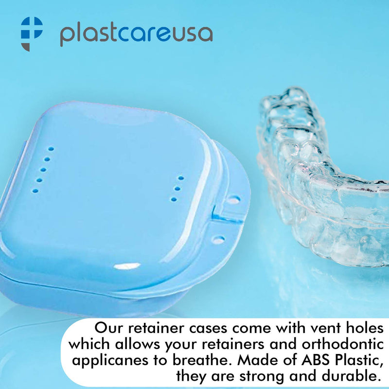 Assorted Retainer Case Box of 12 Individually Sealed, Dental Storage Container for Aligners, Mouth Guards - Yellow, White, Pink, Green, Purple, Blue 12 (1 Box) Assorted