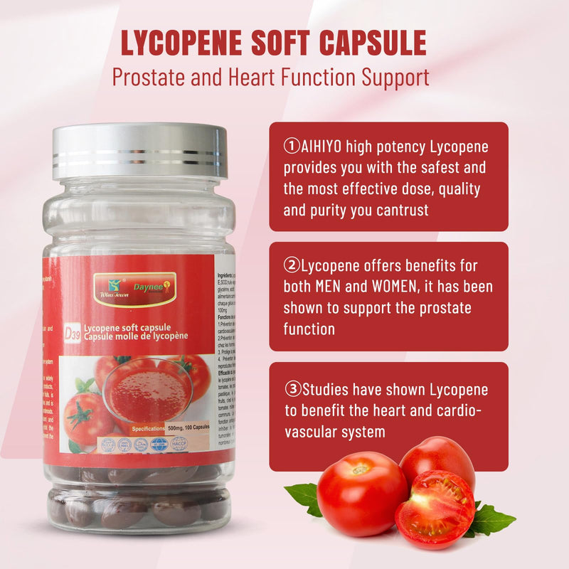 [Australia] - Lycopene Capsule, Super Vegetable Supplement, Natural Tomato Extract, Organic Complex Formula, 100 Softgels 