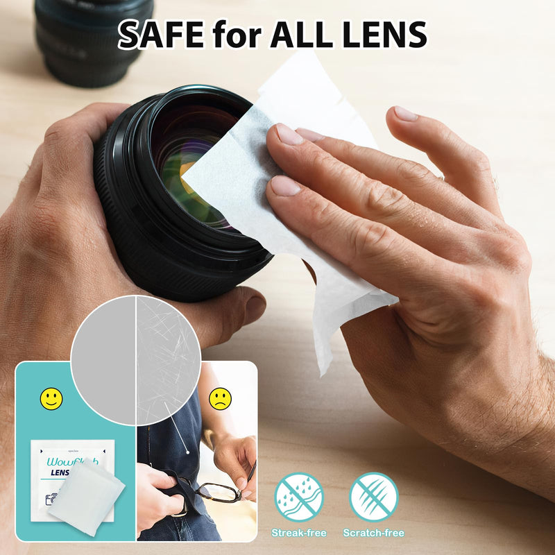[Australia] - 200 Count Lens Wipes for Eyeglasses, Eyeglass Lens Cleaning Wipes Pre-moistened Individually Wrapped Sracth-Free Streak-Free Eye Glasses Cleaner Wipes for Sunglass, Camera Lens, Goggles 200 Count 
