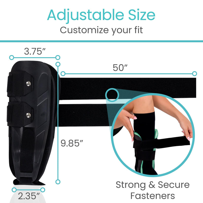 [Australia] - Vive Ankle Stirrup Brace - Air Gel Stabilizer for Ankle Sprain, Tendonitis Support for Men & Women - Right & Left Foot -Achilles Tendon Compression Relief -Fracture Treatment - Hot & Cold Therapy One Size 