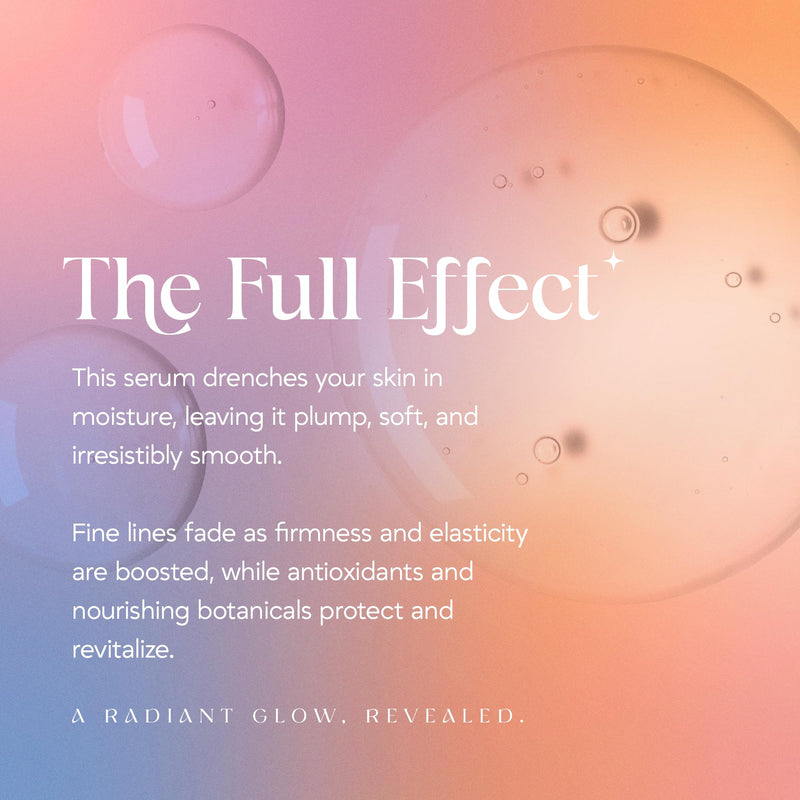 Collagen Serum for Face - Anti-Aging with Vitamin C, Hyaluronic Acid, Bovine & Plant Collagen - Hydrating, Firming, Brightening, 1.12 oz