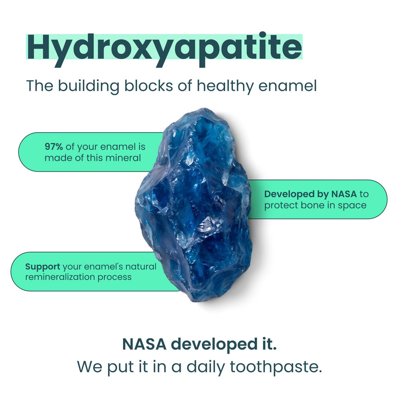Larineco Nano Hydroxyapatite Toothpaste - Hydroxyapatite Remineralizing Toothpaste, Sulfate Free, Fluoride Enamel Support, Chamomile Myrrh Gum Care, Gentle Whitening, Sensitive Teeth, Mint, 4 fl oz