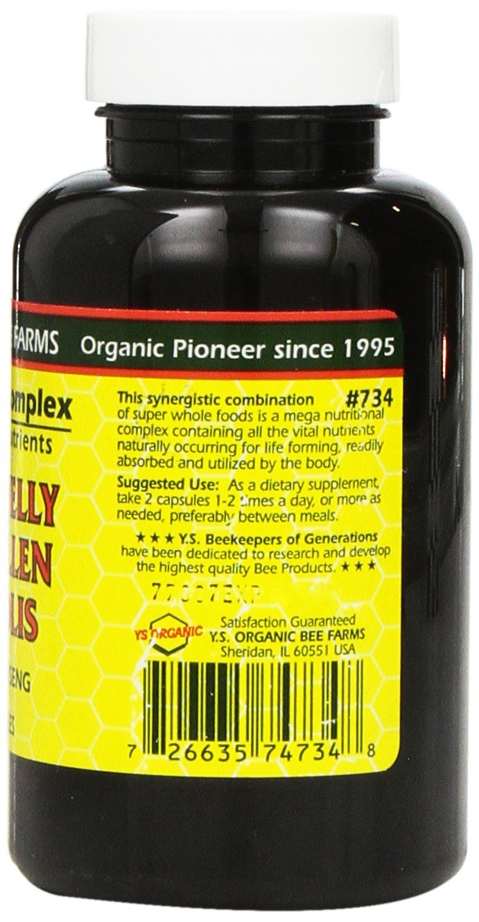 [Australia] - Y.S. Eco Bee Farms, (3 Pack) Royal Jelly, Bee Pollen, Propolis, Plus Korean Ginseng, 90 Capsules 
