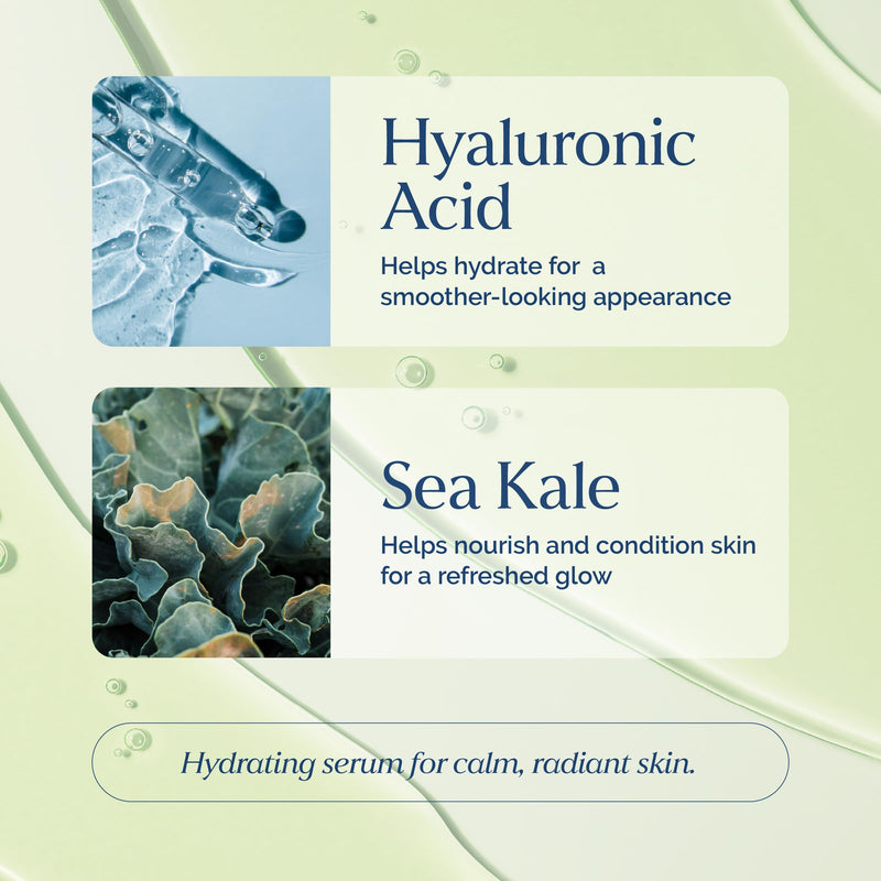 Rejuvenating Skin Serum with Sea Kale & Hyaluronic Acid – Hydrating & Calming Complex for Smooth, Radiant Skin – 2 fl oz