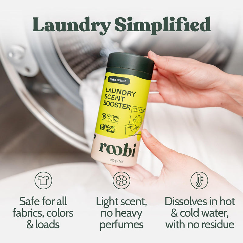 [Australia] - Sustainable Laundry Scent Booster Beads. Linen Breeze Fragrance Laundry Beads. Up to 20 Washing Cycles. Carbon Neutral, 100% Vegan. 