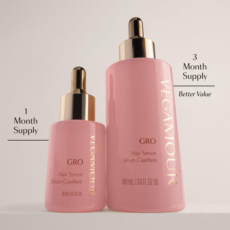 VEGAMOUR GRO Hair & Scalp Serum for Women & Men | Reduces Shedding, Fuller-Looking Hair, Lightweight Non-Oily Formula, Vegan & Cruelty-Free 1-Month Supply