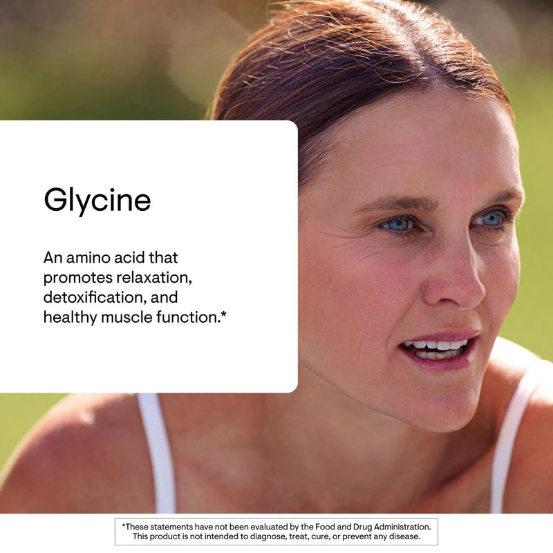 Thorne Glycine - Amino Acid Supplement, Vegan & Gluten Free - 500 mg Capsules - 250 Capsules