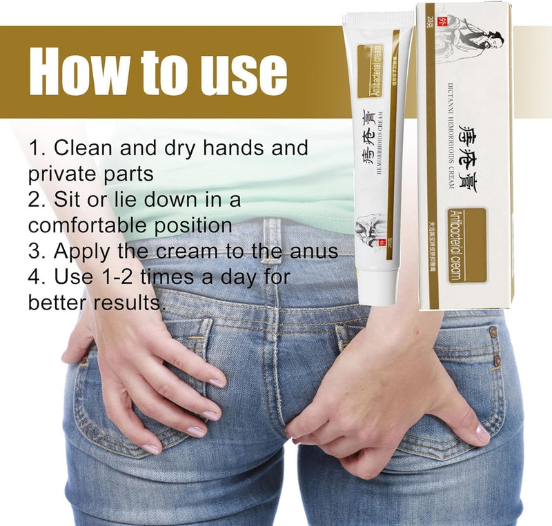 [Australia] - 3PCS Hemorrhoids Ointment, 20g*3 Chinese Herbal Hemorrhoids Cream, Natural Herbal Hemorrhoids Cream, Hemorrhoids Suppositories Hemorrhoid Cream External Hemorrhoids Soothes 