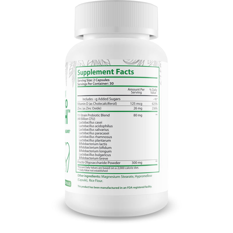 Probiotic Gum Genics Pro Mouth - Our Best Oral Probiotics for Teeth and Gums - Healthy Gumgenics Teeth Health Supplement - Best Breath Oral Probiotic Teeth Enamel Support - Healthy Teeth Probiotic