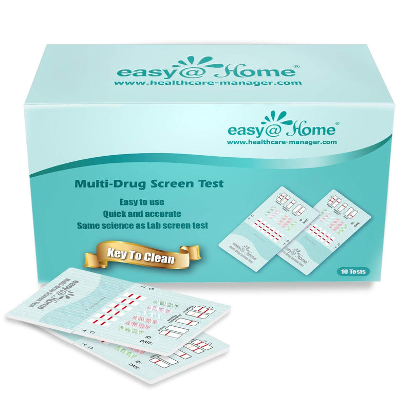 Easy@Home 12 Panel Urine Drug Test Kits, 10 Pack Multi Drug Test | Screening BUP, OPI 300 - Testing Marijuana (THC), BUP,COC,MOP/OPI300, AMP,BAR,BZO,MDMA,MET/mAMP, MTD, OXY,PCP, EDOAP-6125B 10 Count (Pack of 1)