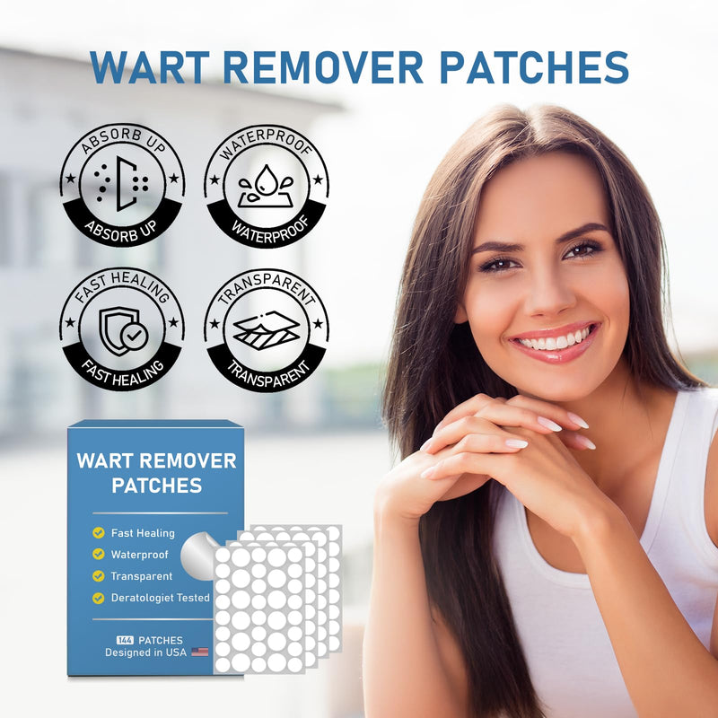 [Australia] - Wart Remover Patches, Quick and Effective Hydrocolloid Waterproof Skin Care Stickers for All Kinds of Skin -FM 144 patch 