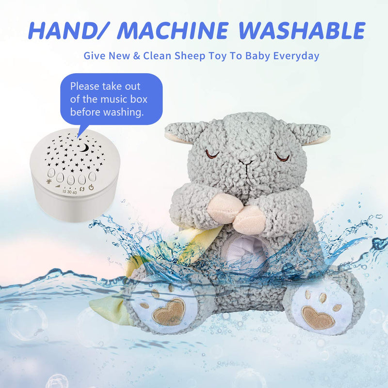 [Australia] - BEREST Rechargeable Baby Sleep Smile Bear, Mom's Heartbeat Baby Cry Sensor Lullabies & White Noise Sound, Nursery Decor Night Light Projector Toddler Crib Sleeping Aid, Baby Shower Gifts A13 -RSleepy Sheep 