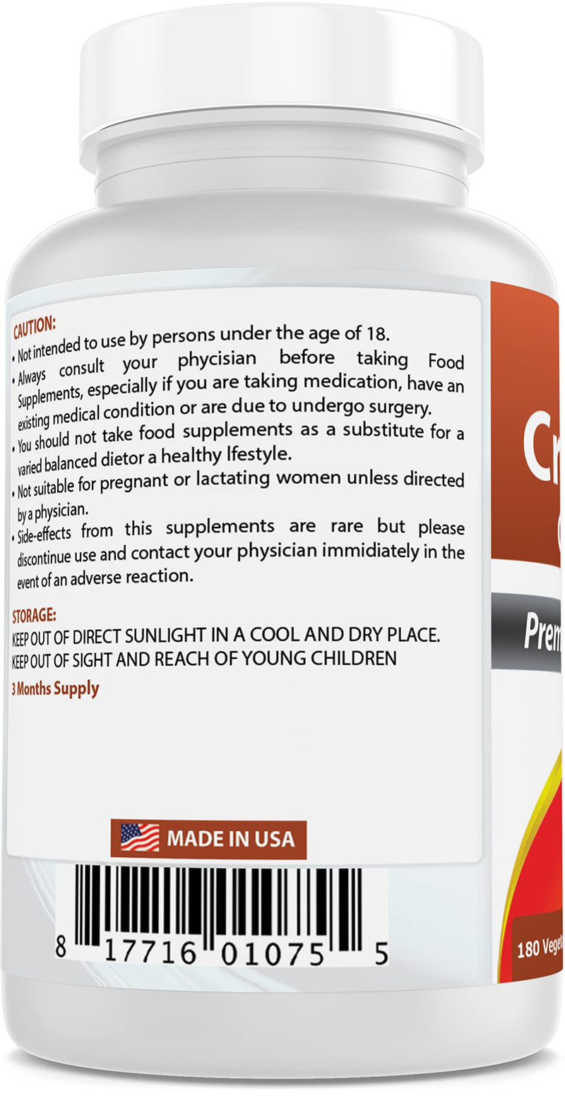 Best Naturals Cranberry 3X Strength, 12600 mg 180 Veggie Capsules (180 Count (Pack of 3))