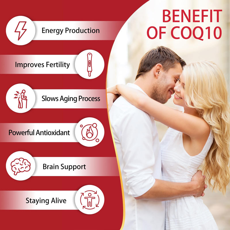 DRFOSTER Ubiquinol CoQ10 200mg, with PQQ & Vitamin E, 120 Servings | Active Ubiquinol, Coq10 200mg, Black Pepper for Max Absorption, Allergen-Free, Powerful Antioxidant, Brain & Energy Support 120 Count (Pack of 1)