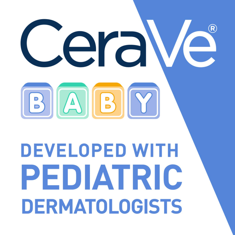 CeraVe Baby Lotion, Baby Skin Moisturizer with Vitamin E & Niacinamide, 8oz | Gently Hydrates Delicate Skin with A Non-Greasy Feel, Free Of Fragrance, Dyes, Paraben & Phthalates 8 Fl Oz (Pack of 1)