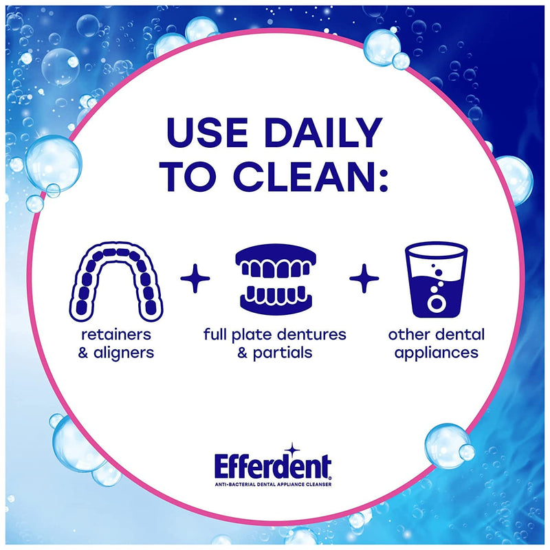 [Australia] - Efferdent Denture Cleanser Tablets, Complete Clean, 102 Tablets 
