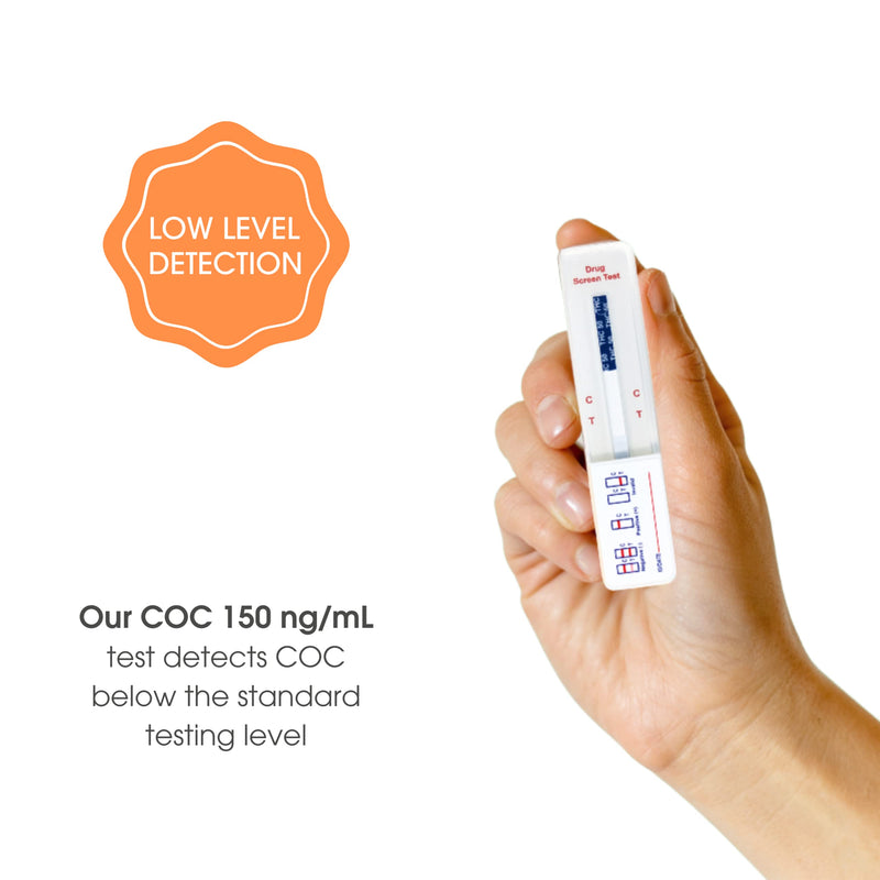 COC 150 ng/mL (4 Pack) Drug Testing Strips, Low Cocaine Detection