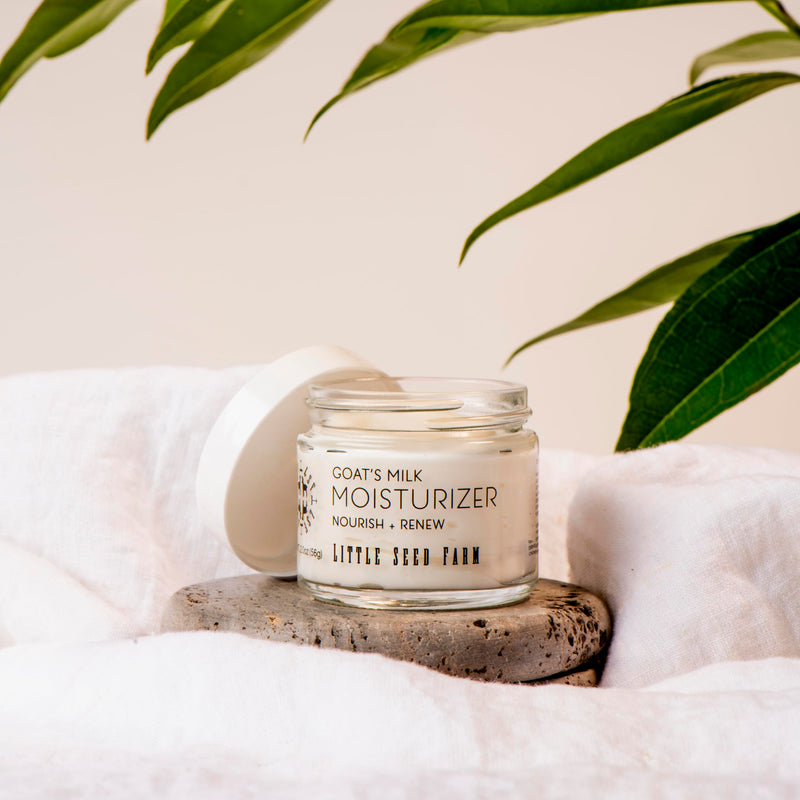 Little Seed Farm Goat's Milk Face Moisturizer - Organic Face Cream, 2 oz | All natural, organic moisturizer, gentle daily face lotion for women and men, lightweight daily hydration 2 Ounce (Pack of 1)