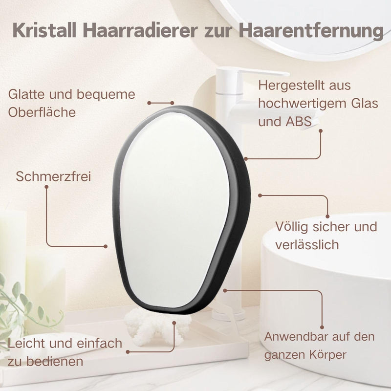 [Australia] - Nano Crystal Hair Remover for Men and Women, Magic Hair Removal Face Women, Crystal Hair Remover, Painless Shaving Stone, Reusable Hair Removal Stone, Arms & Legs Glass Shaver 