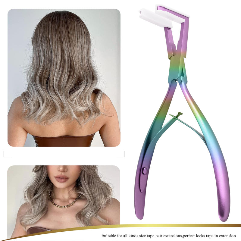 [Australia] - EHDIS Tape in Hair Extensions Pliers Stainless Steel Flat Surface Extensions Tape Sealing Clamp Pliers Hair Styling Tool Multi 
