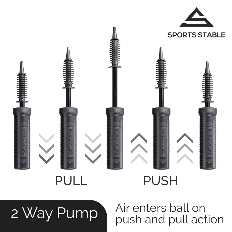 [Australia] - Exercise Ball Pump, Dual Inflation Manual Air Pump for your Gym Ball, Swiss Ball, Yoga ball, Pool Inflatables and Party Balloons 