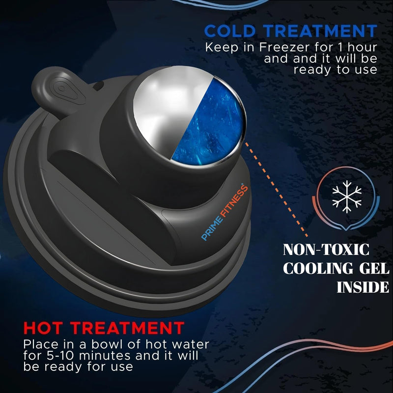 [Australia] - PRIME Fitness Wall Mounted Massage Ball | Cold Therapy | Back Massager | Cryo Stick | Relieve Muscle Pain (360 Massager) 360 Wall Massager 