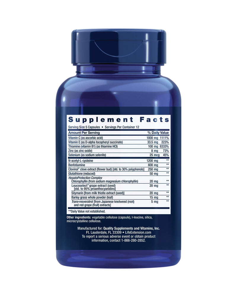 Life Extension Liver Health Support Bundle with Anti-Alcohol Complex and Liver Efficiency Formula