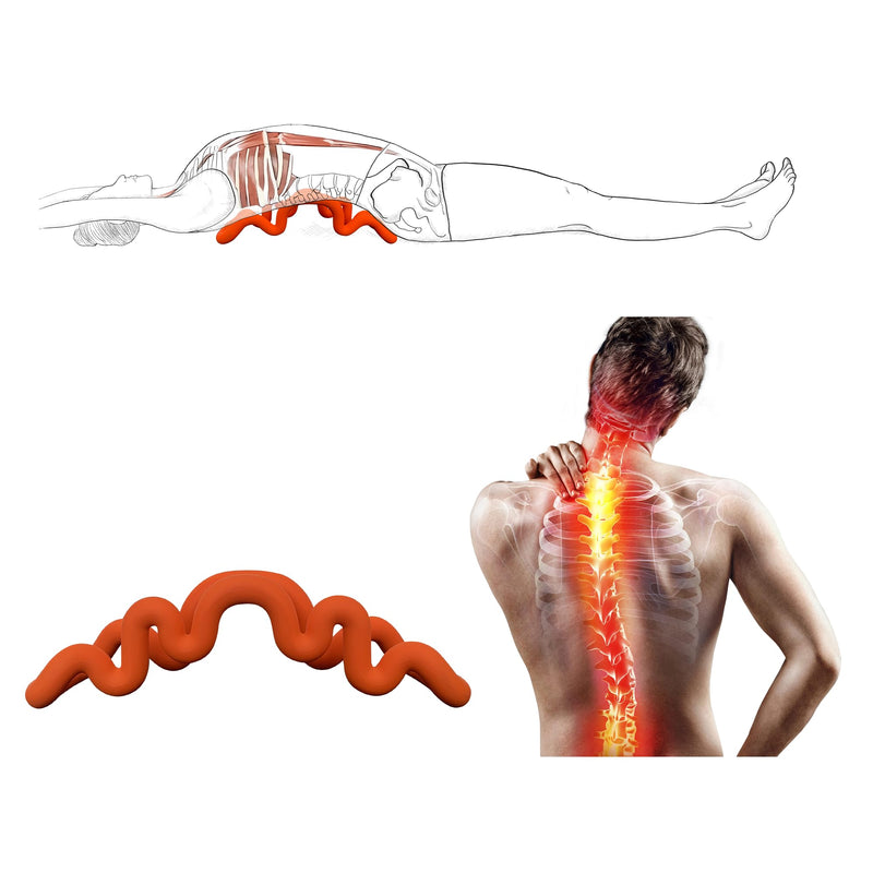 [Australia] - Back Deep Tissue Massager, Back Stretcher, Relieve Low Back Pain, Middle Back Pain and Sciatica, Athletes Muscle Recovery Tool 