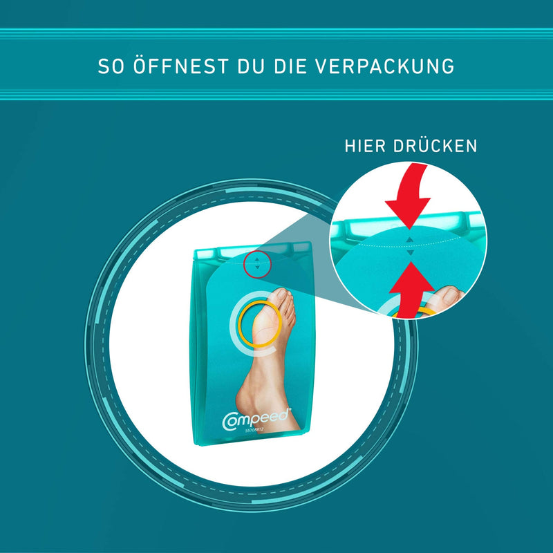 [Australia] - Compeed Bunion Protection Plaster - Hydrocolloid plaster for quick relief from pain on the bunion and hallux valgus, 5 pieces (pack of 1) 5 pieces (pack of 1) glue 