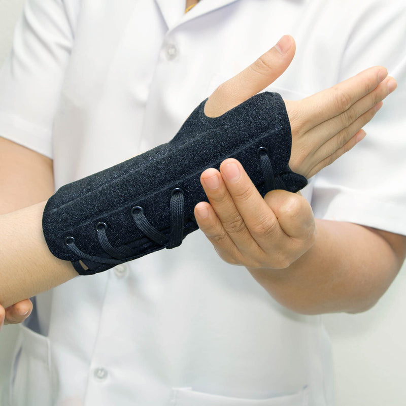 [Australia] - Ultimate Lacing Wrist Brace Orthosis – Compression Wrist Support Brace for Carpal Tunnel with Lacing Pull Tabs & Removable Stays – Breathable & Hypoallergenic Design (Left - X-Small) Left 
