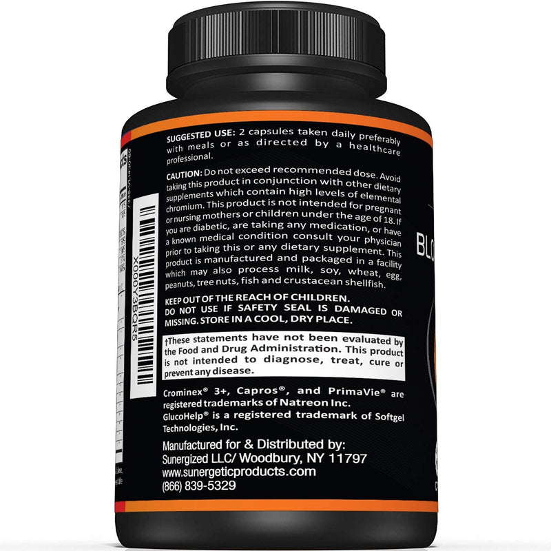 [Australia] - Premium Blood Sugar Support Supplement–Supports Healthy Blood Sugar Levels Already Within Normal Range – Includes Bitter Melon Extract, Vanadium, Chromium, Cinnamon, & Alpha Lipoic Acid-60 Capsules 