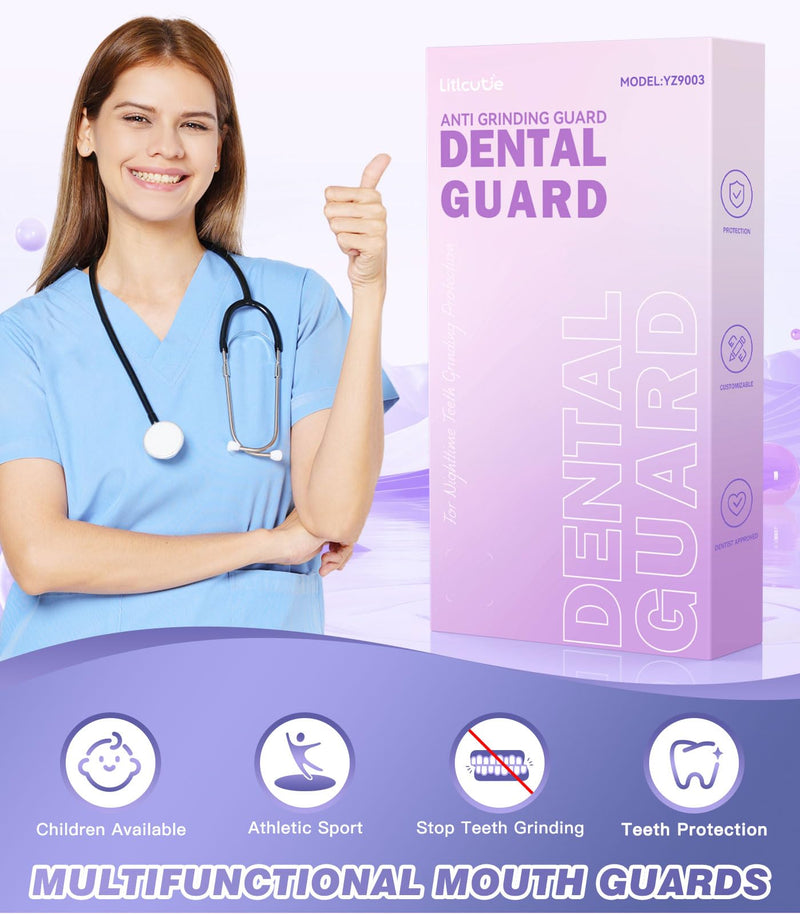 [Australia] - Mouth Guard for Women,2 Sizes (4 Pack) Mouth Guard for Grinding Teeth at Night,Night Guards for Sleeping 2 Sizes (4 Pack) 