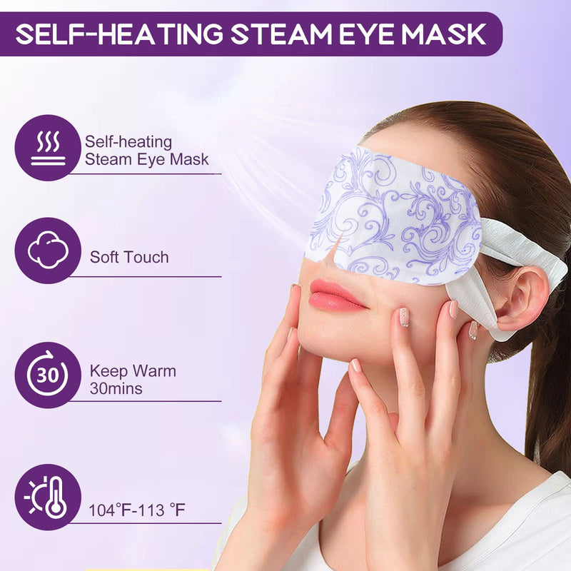 [Australia] - XPCARE 32 Pack Steam Eye Masks for Dry Eyes, SPA Warm Sleep Eye Mask, Disposable Heated Eye Mask for Dark Circles, Puffy Eyes, Relief Stress Eye Fatigue(Unscented) Unscented 1 Count (Pack of 32) 