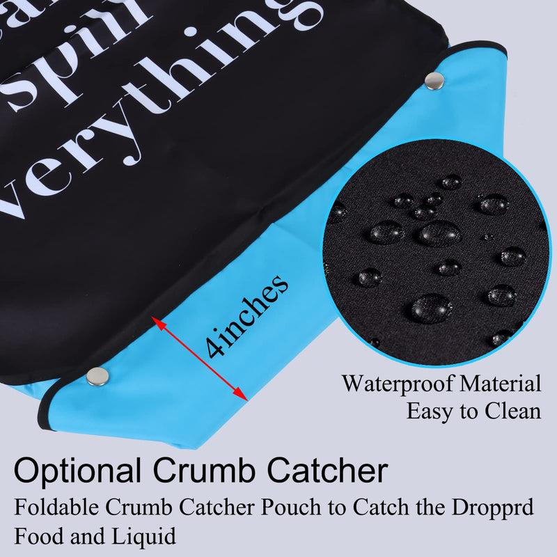 [Australia] - Funny Adult Bibs for Men Washable Waterproof Adult Bib for Eating with Crumb Catcher B Style - 1 Pack 