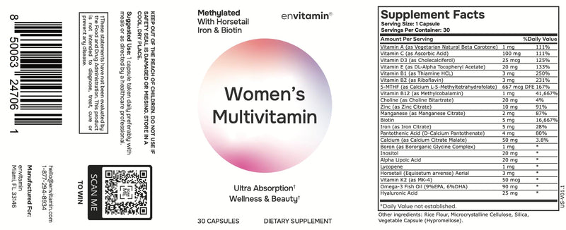 envitamin Women's Multivitamin and Ultimate Multivitamin Bundle (2 Products)