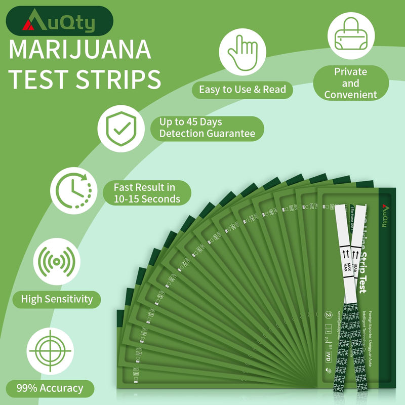 THC Tests for Home Drug Test Kit, Highly Sensitive Marijuana/Weed Urine Marijuana Drug Test, 50 ng/mL Cutoff Level (15 Count)