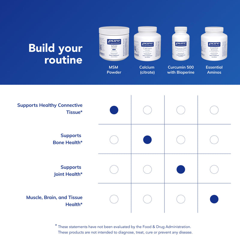 [Australia] - Pure Encapsulations MSM Powder | Hypoallergenic Supplement Supports Joint, Immune, and Respiratory Health | 8 Ounces 