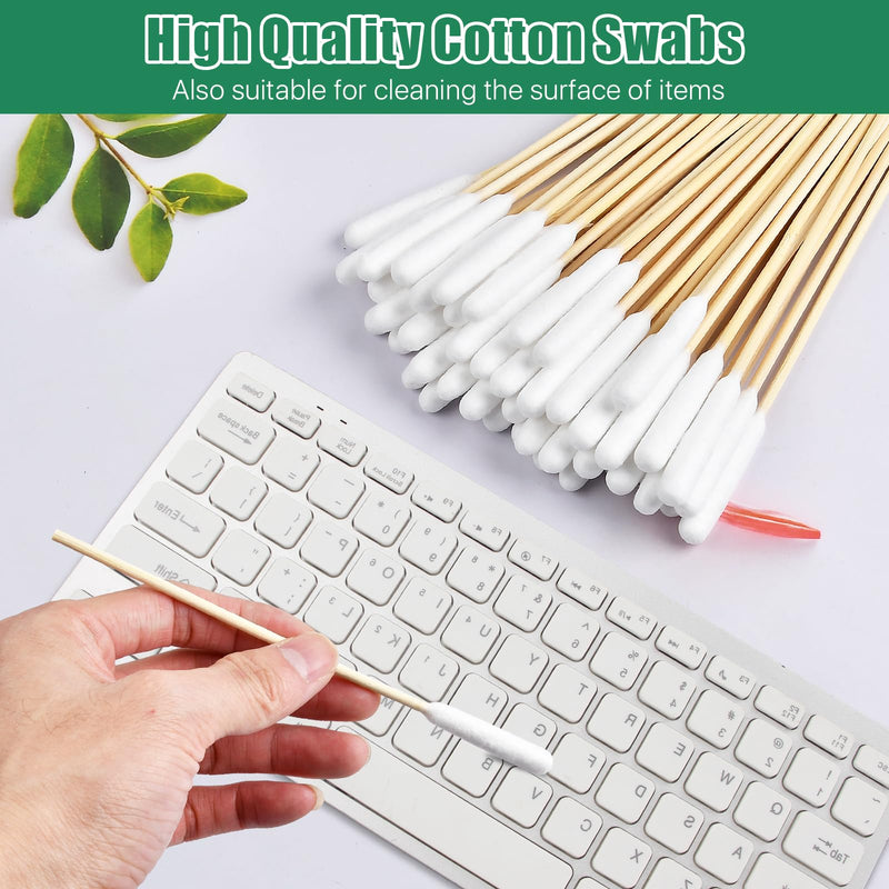 300 PCS Dog Qtips, 6 Inch Cotton Swabs for Dogs and Cats, Pet Cotton Ear Buds for Dog Ear Care, Long Bamboo Cotton Sticks for Dog Ear Cleaning Solution - PawsPlanet Australia