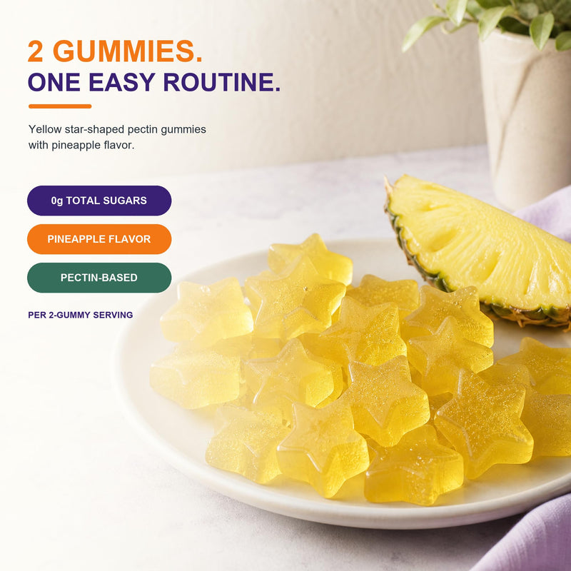 Lutein & Zeaxanthin Eye Vitamins Gummies for Daily Eye Health – 20mg Lutein, Sugar-Free, High-Potency Gummy with Bilberry Extract, Blue Light Support, Star-Shaped Gummies, 90 Count 45 Count (Pack of 2)