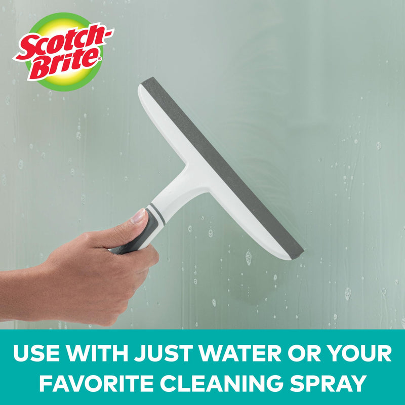 [Australia] - Scotch-Brite, All-Purpose 10 Inch Dual Blade Streak-Free Squeegee, Safe on Mirrors, Glass Shower Doors, Windows, Sinks and More 