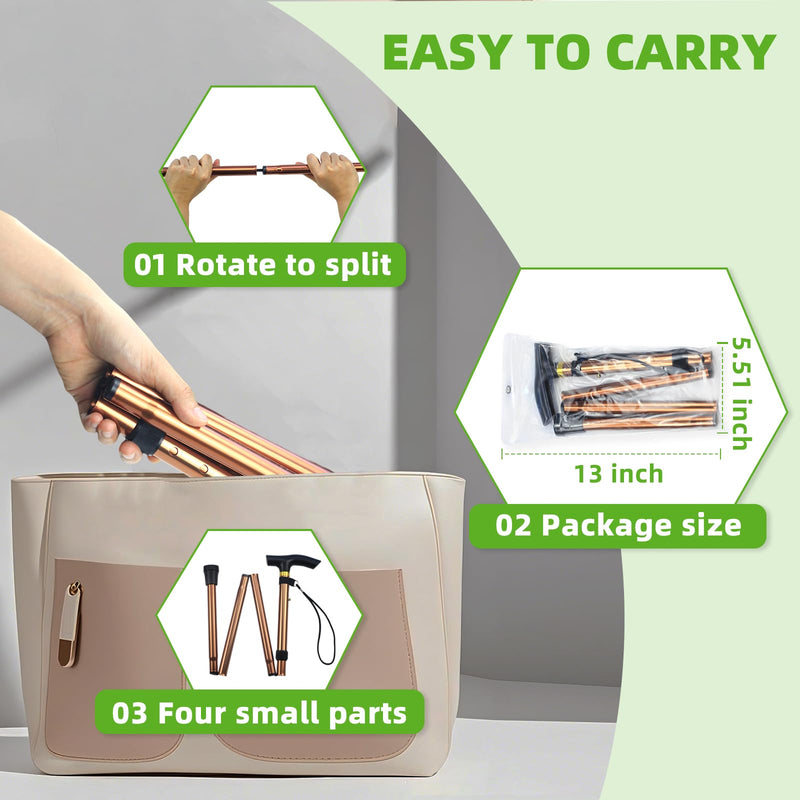 Shoulder Pulley for Physical Therapy, Foldable Shoulder Wand Rotator Cuff Rehab – Portable & Shoulder Reliever with Hook, Lightweight Stretching Tool – Durable Shoulder Exercise Equipment (Gold) Gold