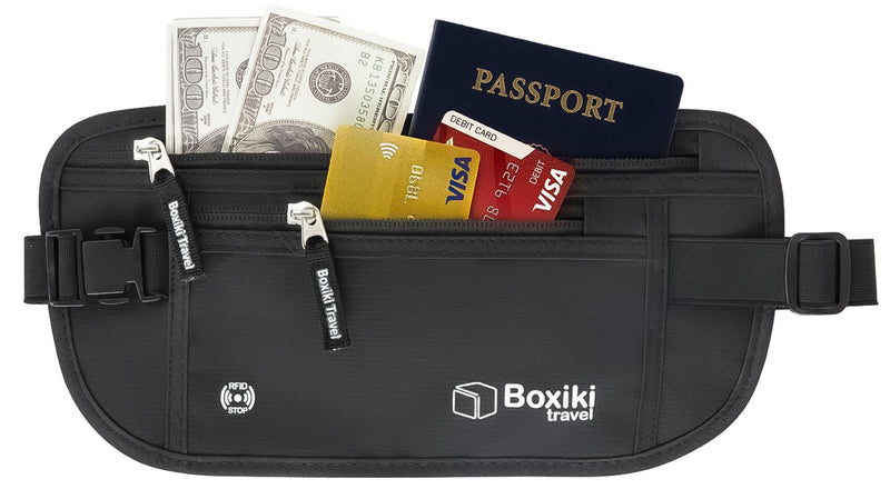 Boxiki Travel RFID Protection Kit: Sleeves and Money Belt - Secure Your Essentials with Confidence