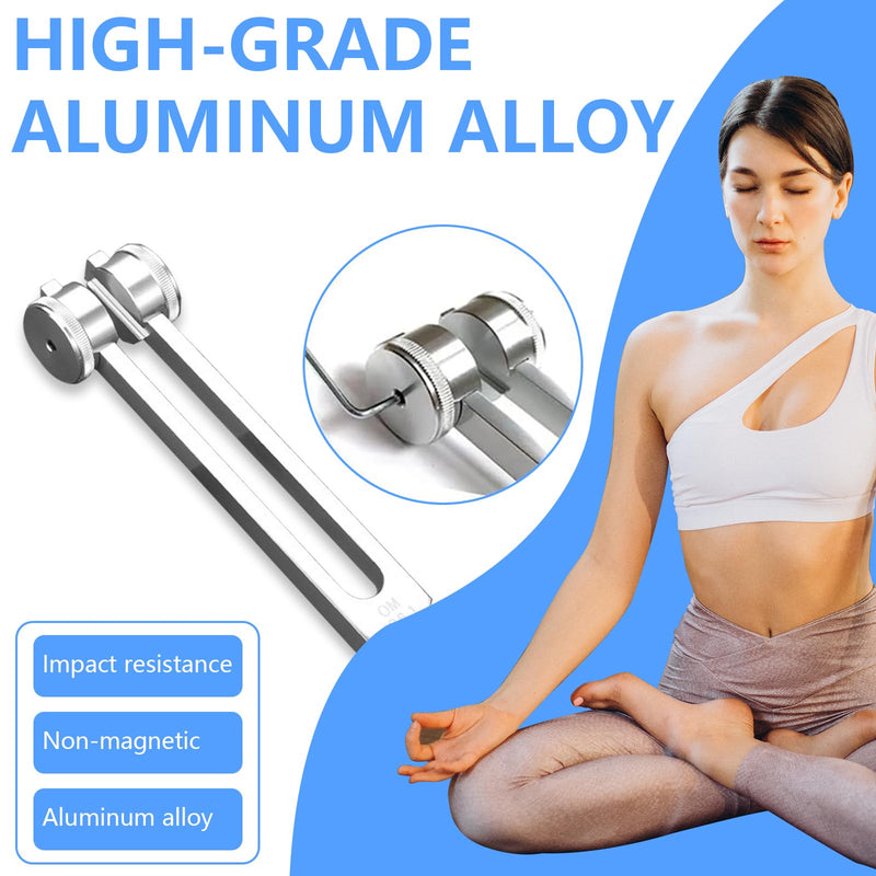 [Australia] - Tuning Fork, 4 Piece Tuning Fork Set Tuning Fork Therapy Tuning Fork 128 Hz Tuning Fork for Healing Tuning Fork Medicine for Sound Therapy and Meditation (128 Hz/136.1 Hz/528 Hz/4096 Hz) 