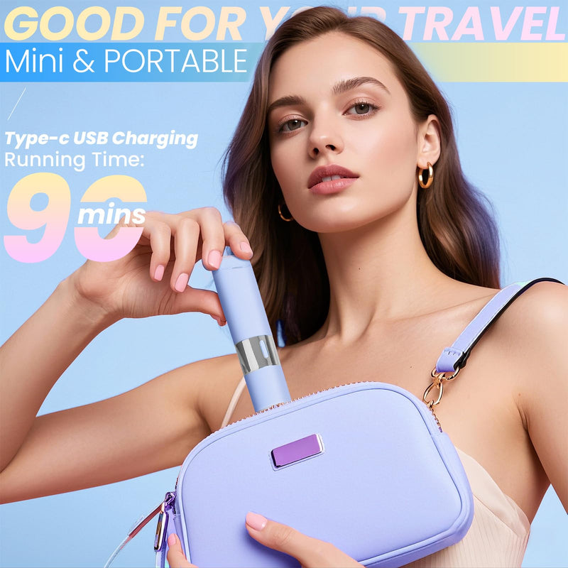 Bikini Trimmer for Women, 2-in-1 Waterproof Dual Head Shaver, Electric Razors for Women (Blue) Blue