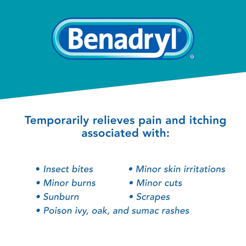 Benadryl Cooling Anti-Itch Spray 2 fl. Oz and Benadryl Extra Strength Itch Relief Stick 0.47 fl. oz, Both with Diphenhydramine 1 ea