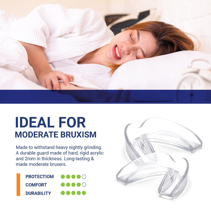 [Australia] - Mouth Guard for Teeth Grinding at Night: Moldable Custom Dental Guard for Sleeping - Nighttime Protection for Teeth 3 Packs 