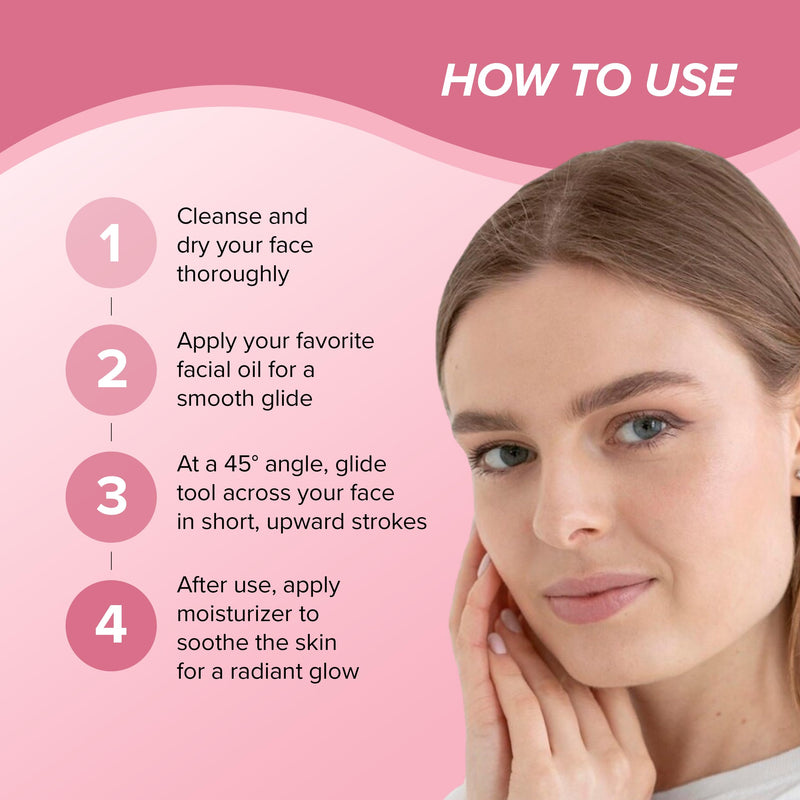 [Australia] - Skin Gym Dermaplaining Kit - Dermaplane Razor For Women - Removes Facial Hair, Peach Fuzz and Eyebrow Hair - For Gentle Smoother Skin, Pack of 4 